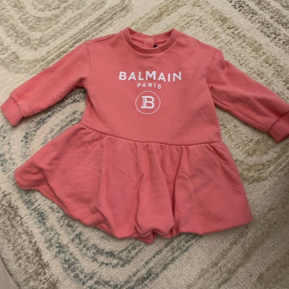 Balmain Kids Casual Dress in Pink